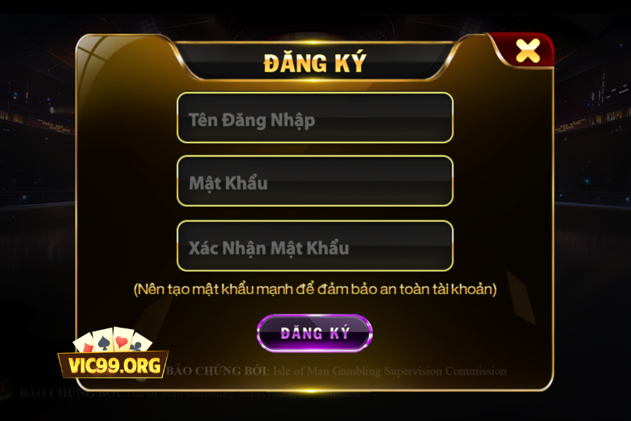 Hướng dẫn đăng ký Vic99 - Mở tài khoản cực dễ dàng